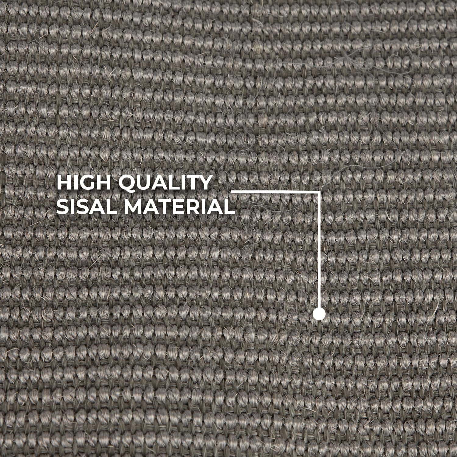 Catify Hanging Cat Scratcher - Log, Gray | Cat Door Scratcher, Scratching Mat, Heavy Duty Sisal, Furniture Protector, Safe for Paws, Non-Slip, Durable, Multi-Functional
