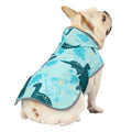 Reversible Dog Raincoat Hooded Slicker Poncho Rain Coat Jacket for Small Medium Large Dogs Dinosaurs S